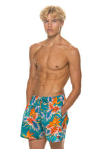 Classic MENS COTTON LUXE POPLIN RELAXED SHORT - BLUE HAWAII