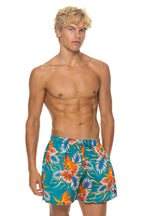 Classic MENS COTTON LUXE POPLIN RELAXED SHORT - BLUE HAWAII