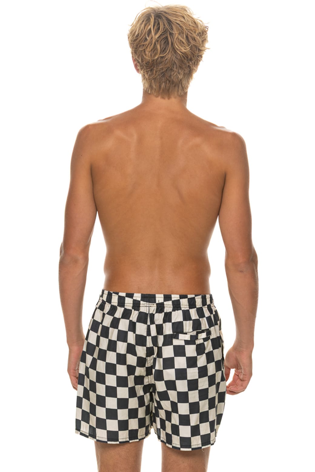 Classic MENS COTTON LUXE POPLIN RELAXED SHORT - VINTAGE BLACK CHECK