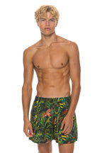 Classic MENS COTTON LUXE POPLIN RELAXED SHORT - VINTAGE BLACK JUNGLE