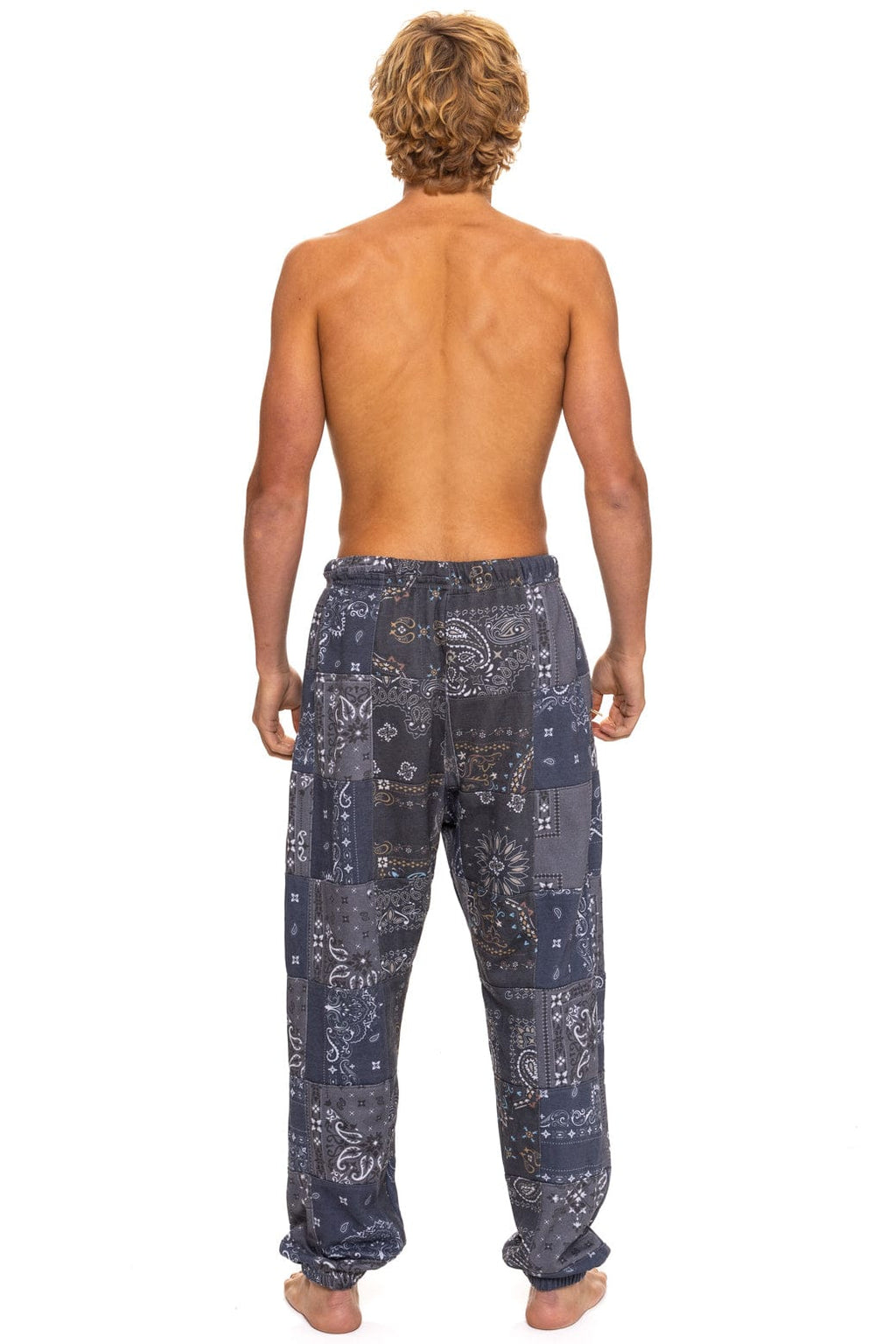 Classic BANDANA QUILTED SWEATPANTS - CHARCOAL