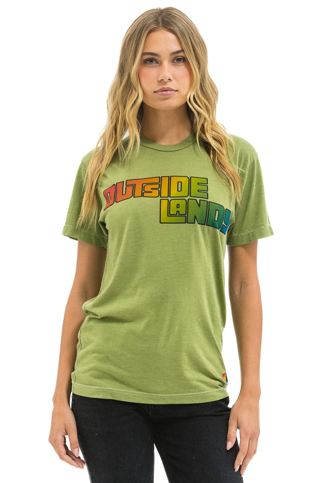 Classic OUTSIDE LANDS 2025 CREW TEE - JUNGLE GREEN