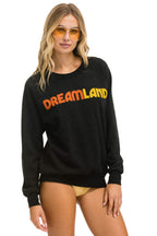 Classic DREAMLAND LOGO CREW SWEATSHIRT - BLACK