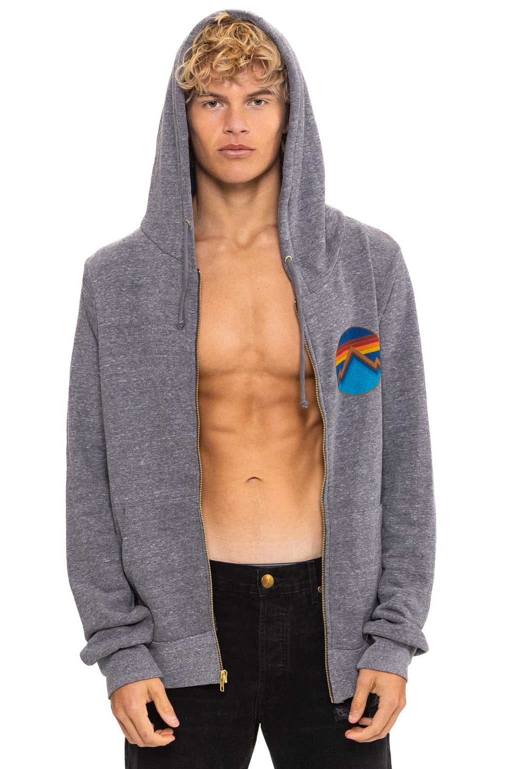 Classic ALL SEASONS CIRCLE ZIP HOODIE - HEATHER GREY