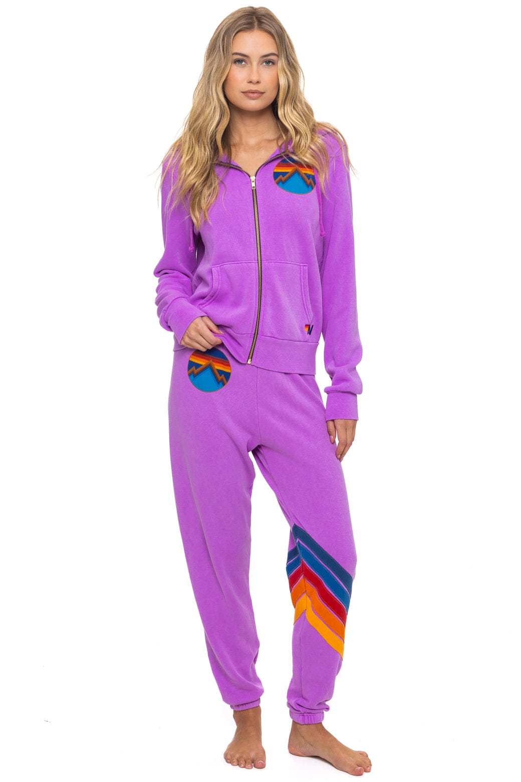 Classic ALL SEASONS CIRCLE ZIP HOODIE - NEON PURPLE