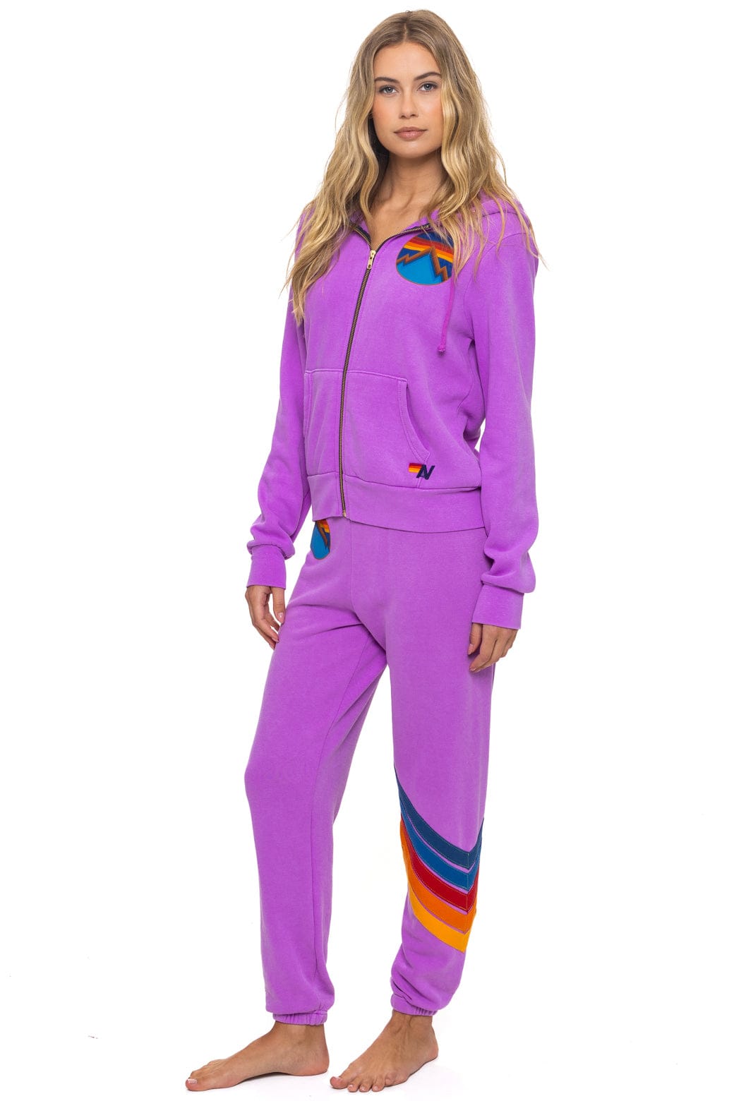 Classic ALL SEASONS CIRCLE ZIP HOODIE - NEON PURPLE