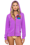 Classic ALL SEASONS CIRCLE ZIP HOODIE - NEON PURPLE