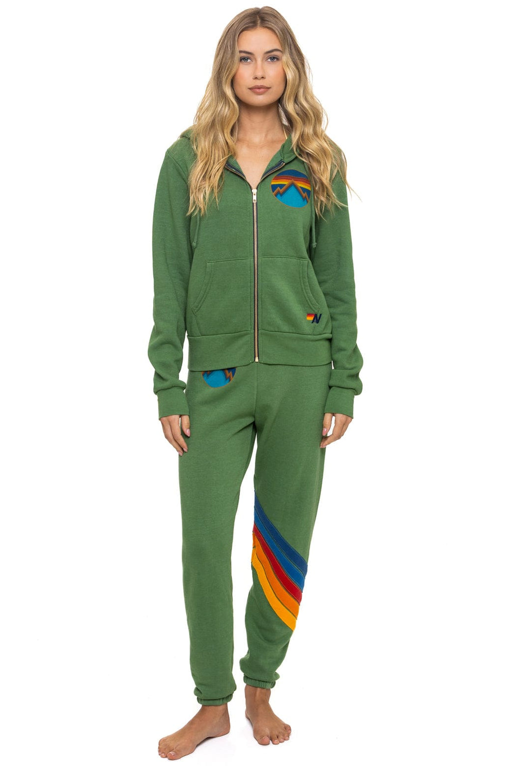 Classic ALL SEASONS CIRCLE ZIP HOODIE - PALM