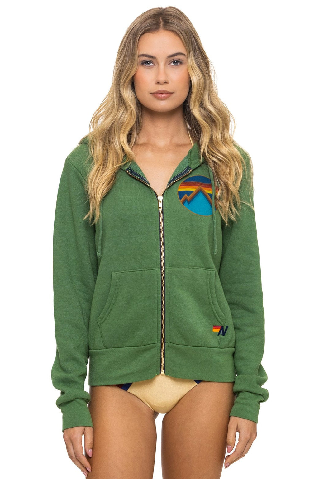 Classic ALL SEASONS CIRCLE ZIP HOODIE - PALM