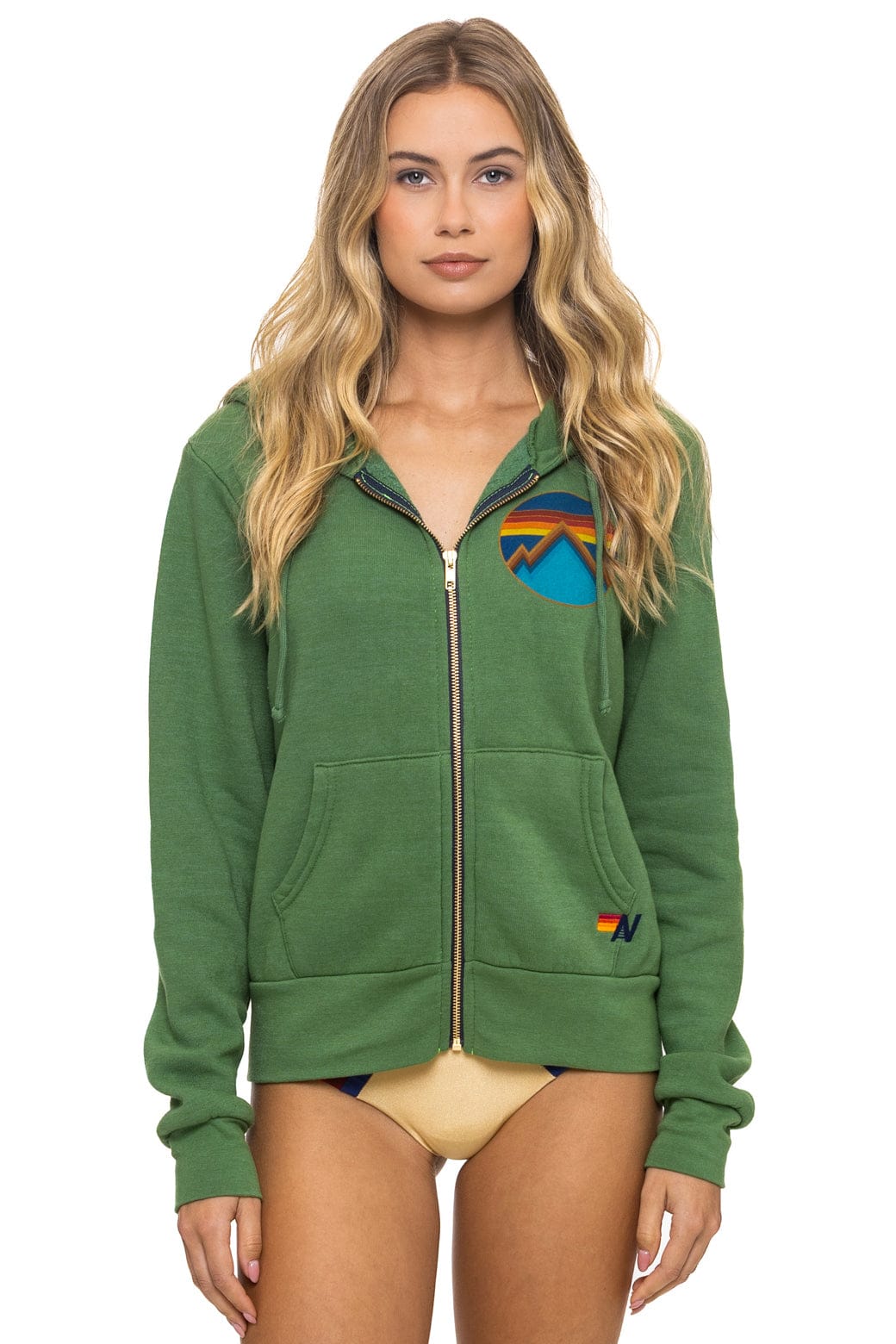 Classic ALL SEASONS CIRCLE ZIP HOODIE - PALM