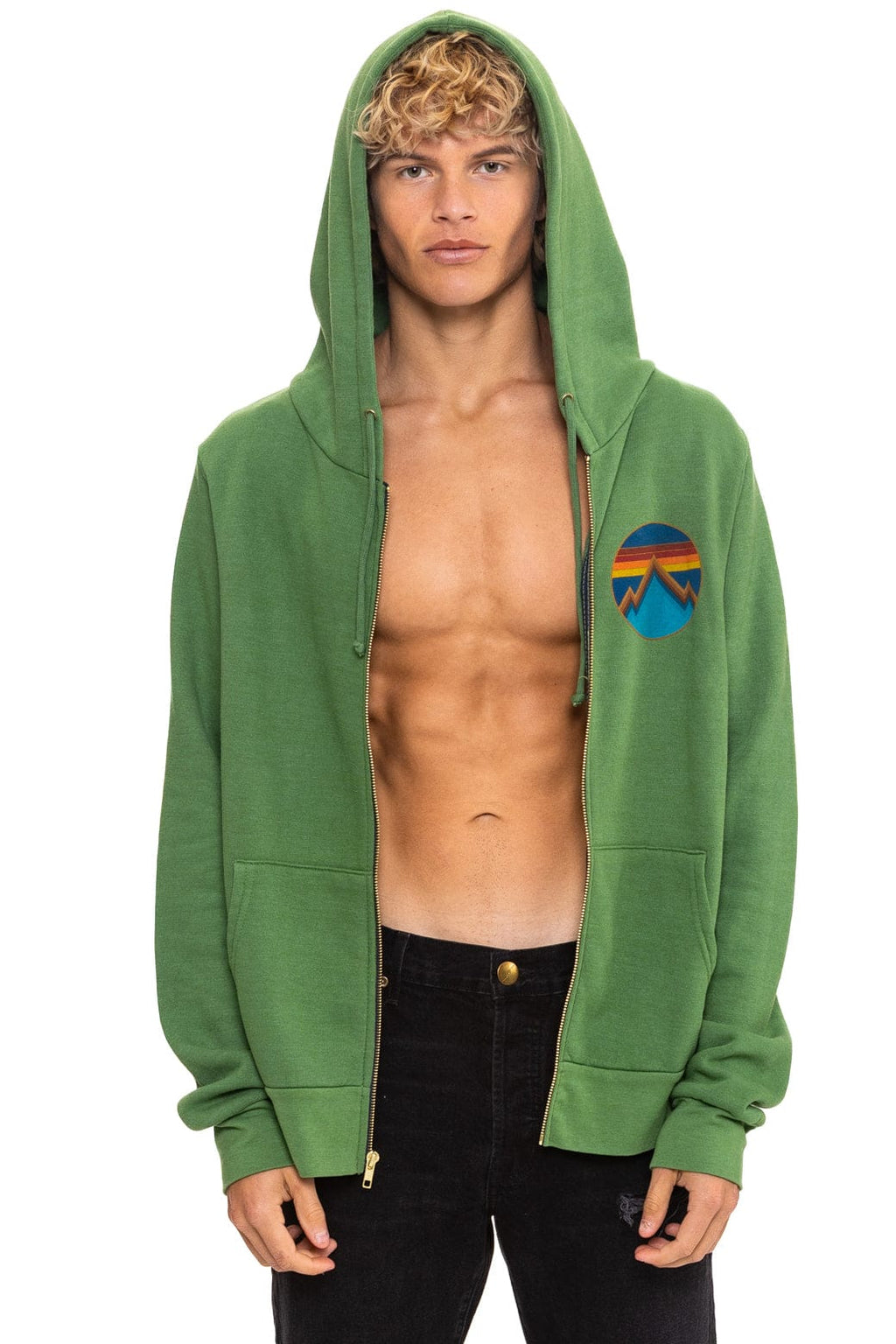 Classic ALL SEASONS CIRCLE ZIP HOODIE - PALM