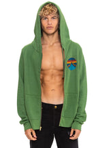 Classic ALL SEASONS CIRCLE ZIP HOODIE - PALM