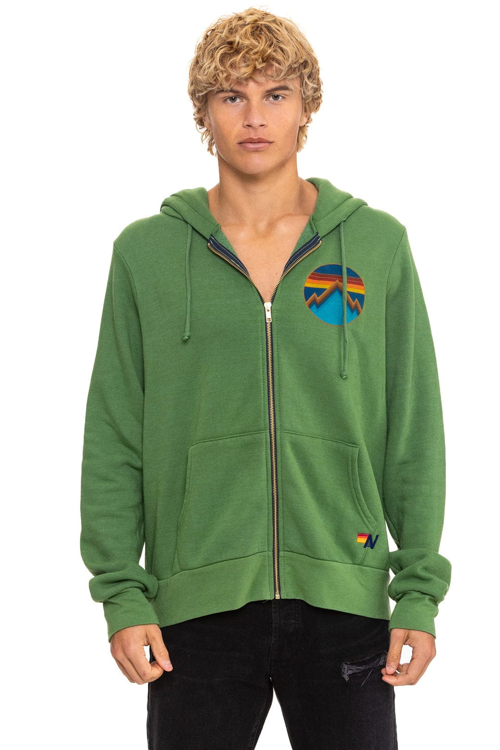 Classic ALL SEASONS CIRCLE ZIP HOODIE - PALM
