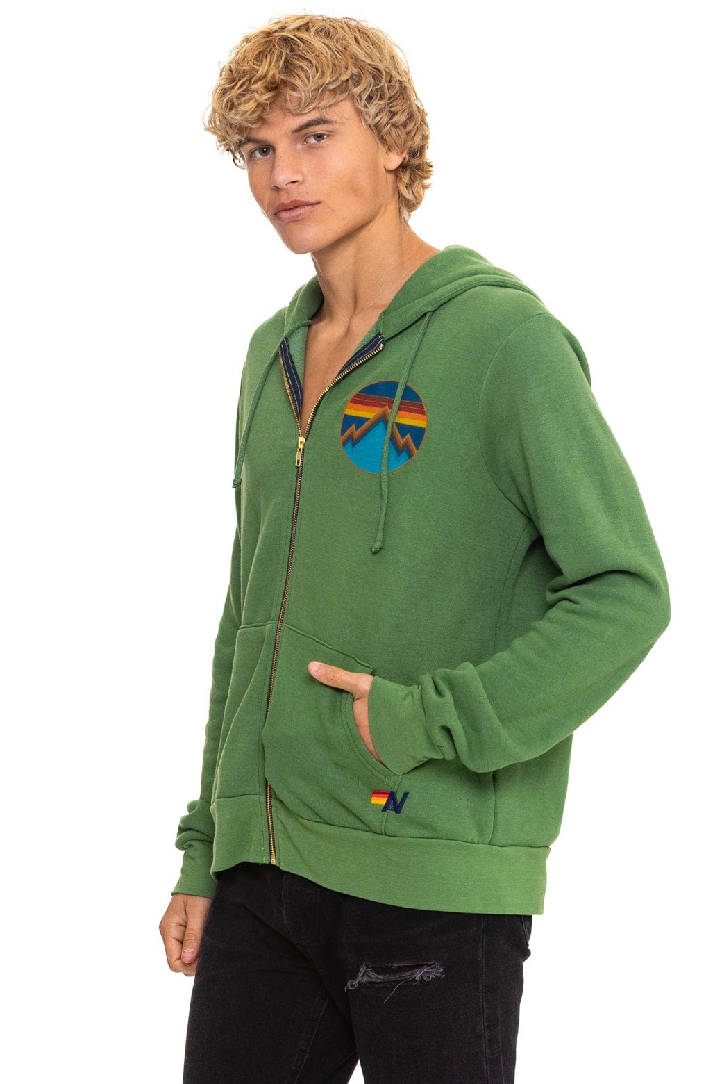 Classic ALL SEASONS CIRCLE ZIP HOODIE - PALM