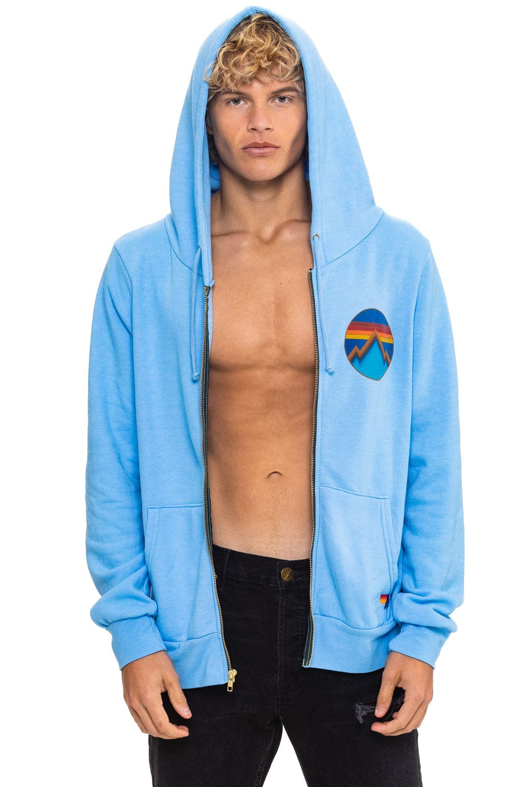Classic ALL SEASONS CIRCLE ZIP HOODIE - SKY