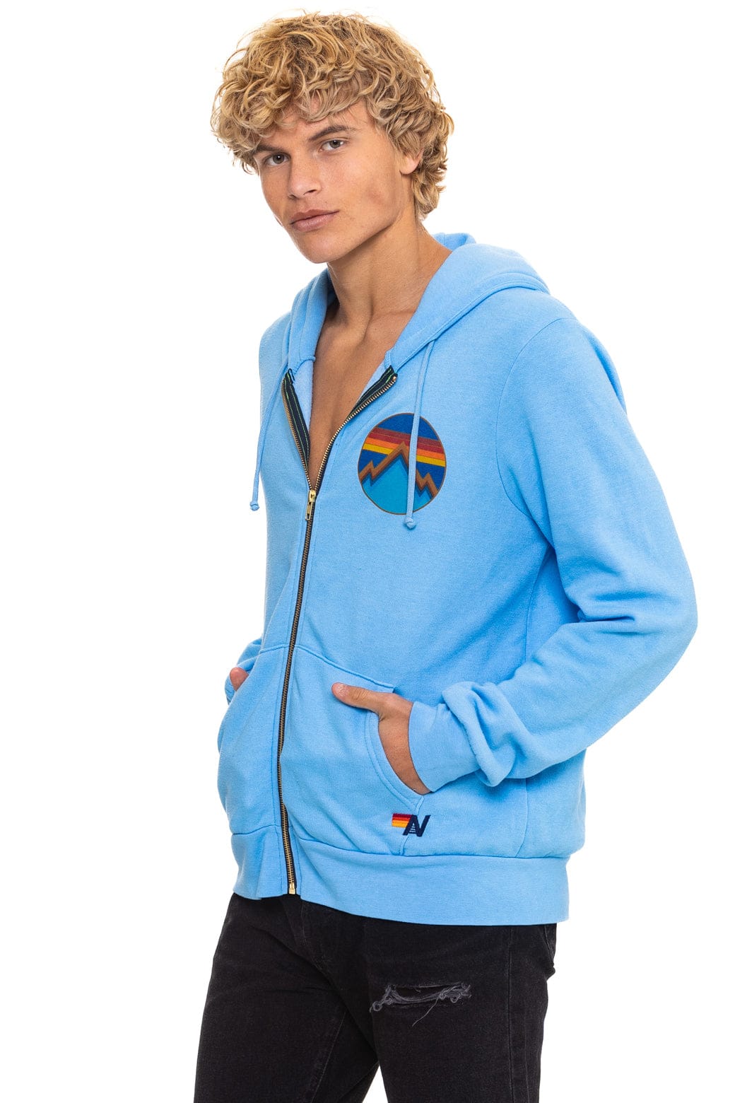 Classic ALL SEASONS CIRCLE ZIP HOODIE - SKY