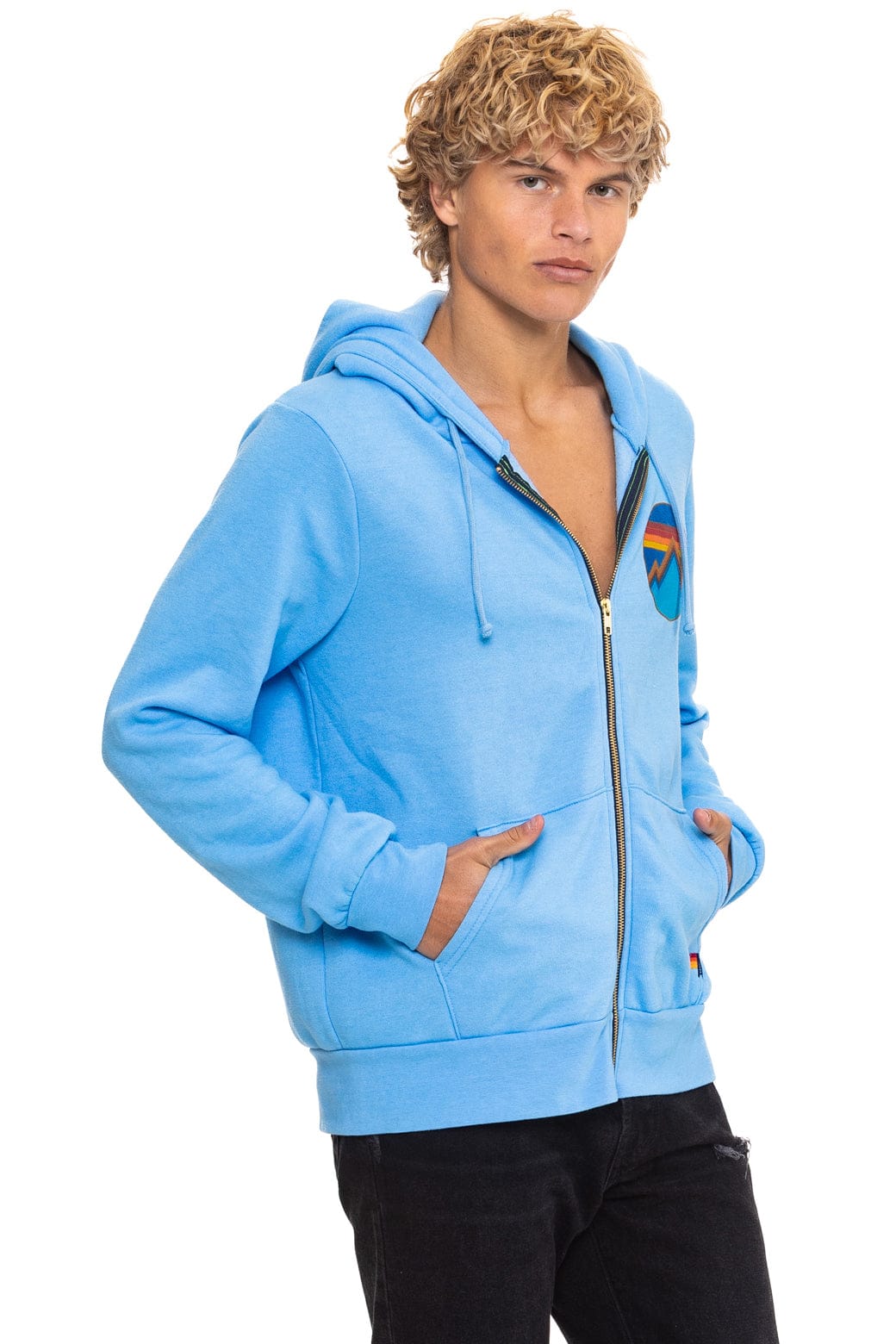 Classic ALL SEASONS CIRCLE ZIP HOODIE - SKY