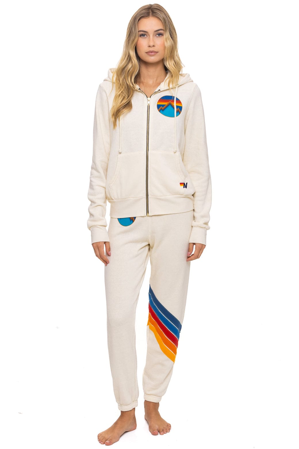 Classic ALL SEASONS CIRCLE ZIP HOODIE - VINTAGE WHITE