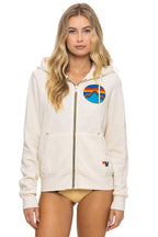 Classic ALL SEASONS CIRCLE ZIP HOODIE - VINTAGE WHITE