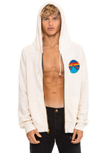 Classic ALL SEASONS CIRCLE ZIP HOODIE - VINTAGE WHITE