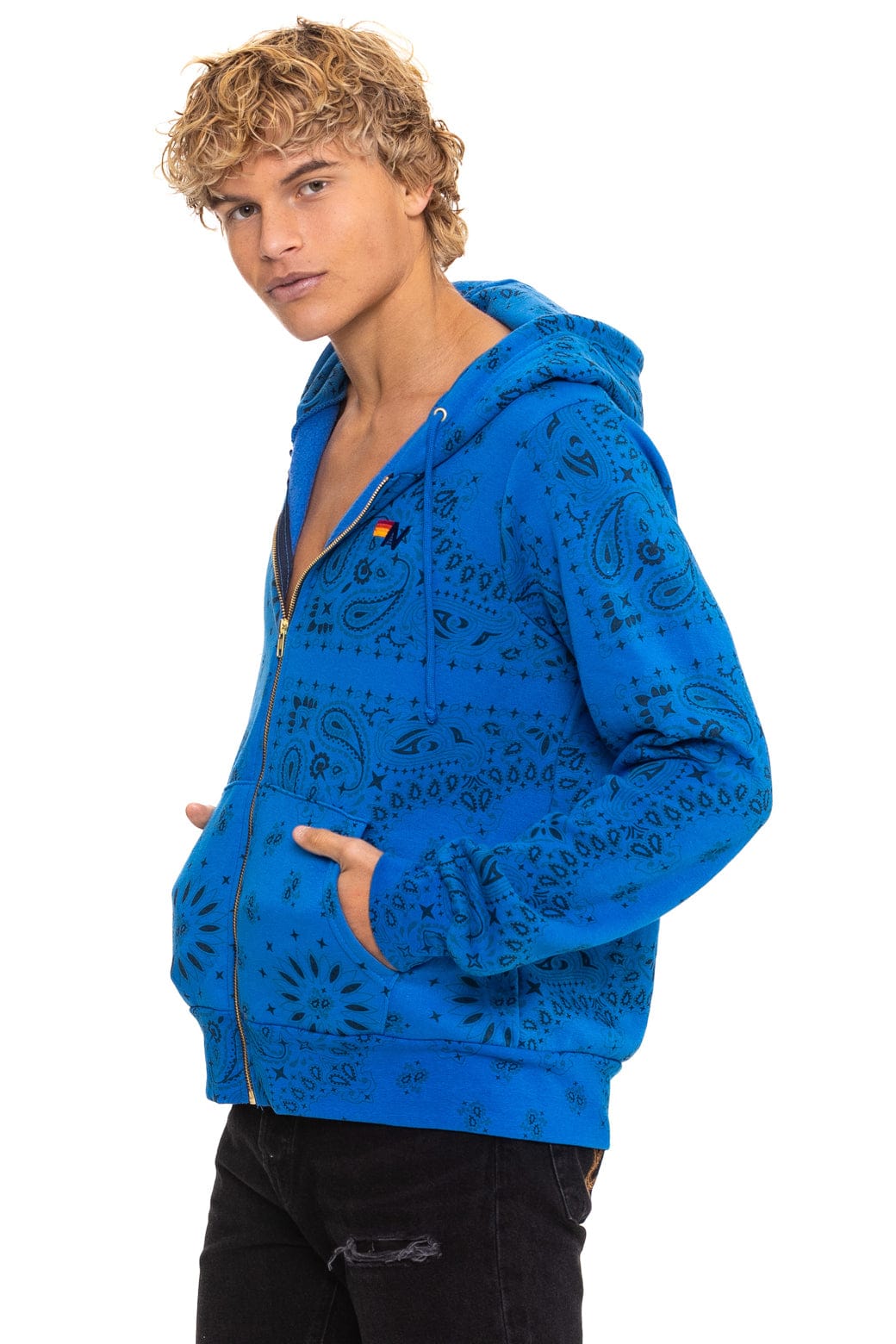 Classic BANDANA ZIP HOODIE - ADVENTURE BLUE