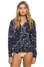 Classic BANDANA ZIP HOODIE - CHARCOAL