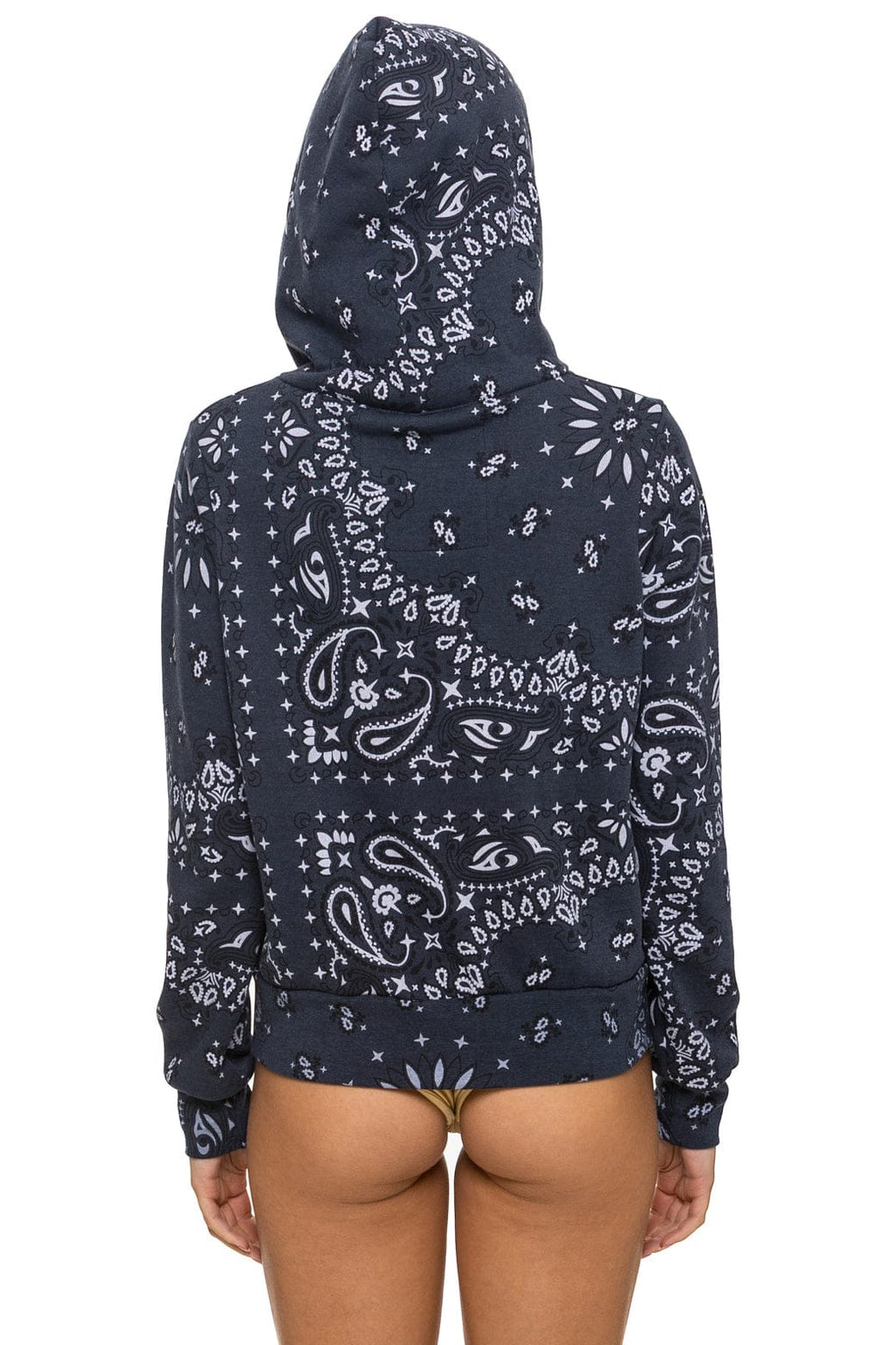 Classic BANDANA ZIP HOODIE - CHARCOAL