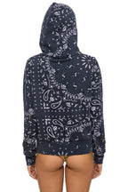 Classic BANDANA ZIP HOODIE - CHARCOAL