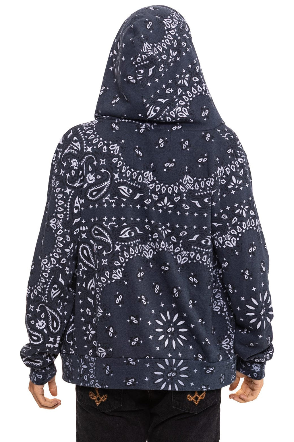 Classic BANDANA ZIP HOODIE - CHARCOAL