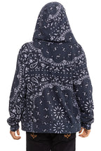 Classic BANDANA ZIP HOODIE - CHARCOAL