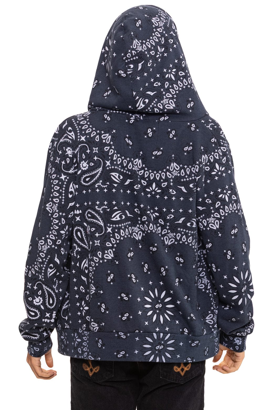 Classic BANDANA ZIP HOODIE - CHARCOAL