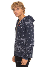 Classic BANDANA ZIP HOODIE - CHARCOAL