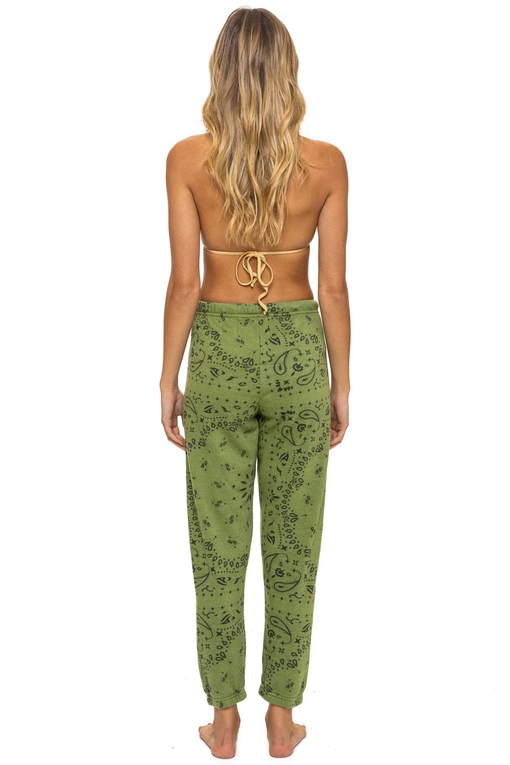 Classic BANDANA SWEATPANTS - JUNGLE GREEN