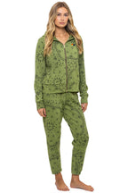 Classic BANDANA ZIP HOODIE - JUNGLE GREEN
