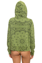 Classic BANDANA ZIP HOODIE - JUNGLE GREEN