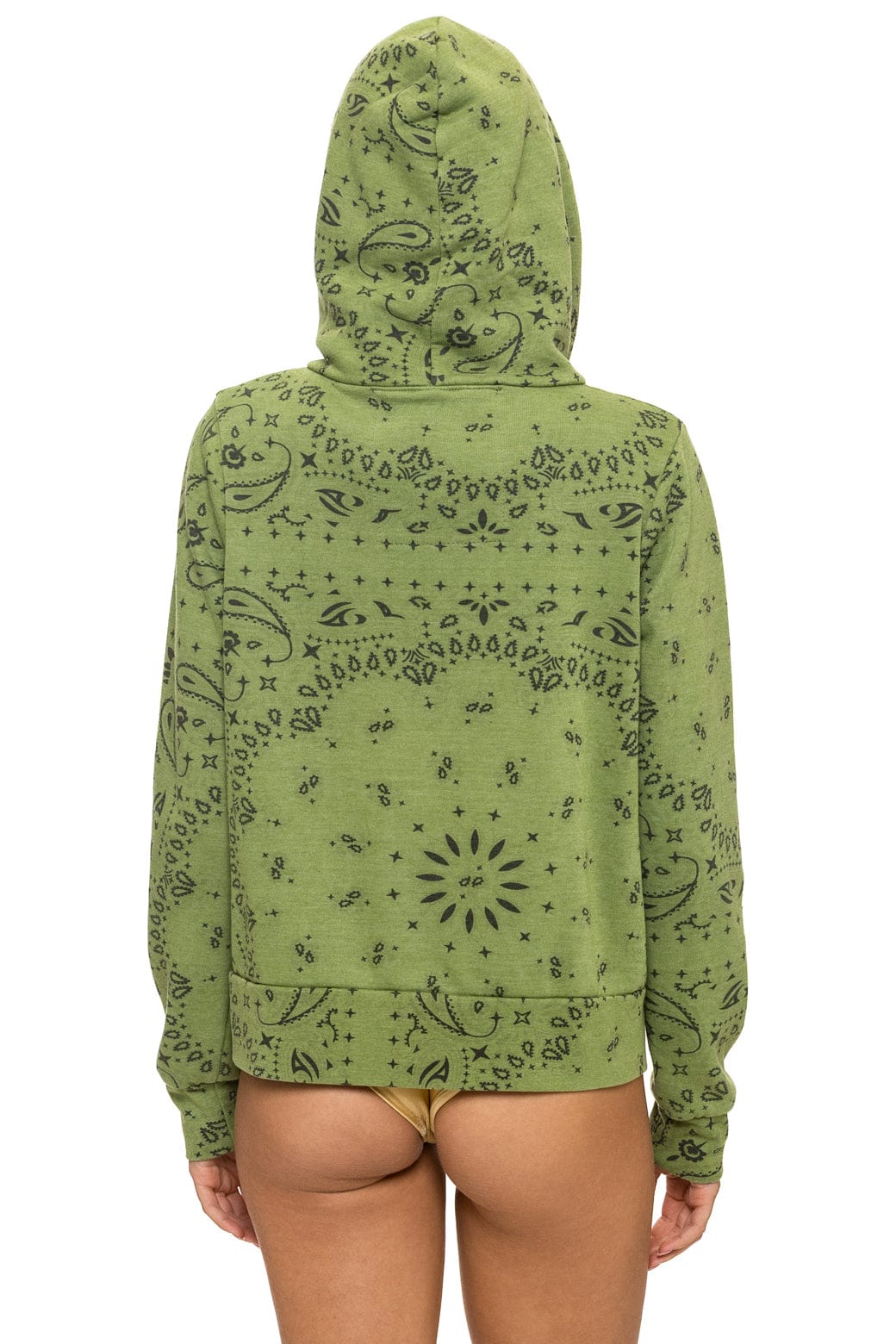 Classic BANDANA ZIP HOODIE - JUNGLE GREEN