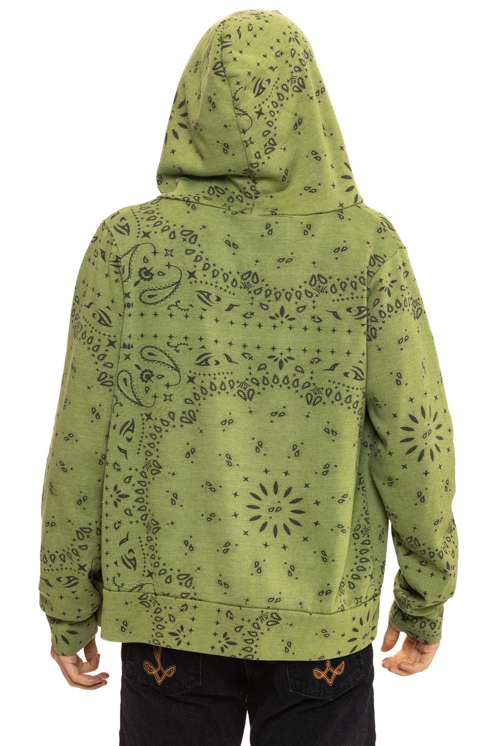 Classic BANDANA ZIP HOODIE - JUNGLE GREEN