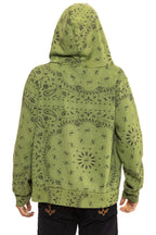 Classic BANDANA ZIP HOODIE - JUNGLE GREEN