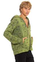 Classic BANDANA ZIP HOODIE - JUNGLE GREEN
