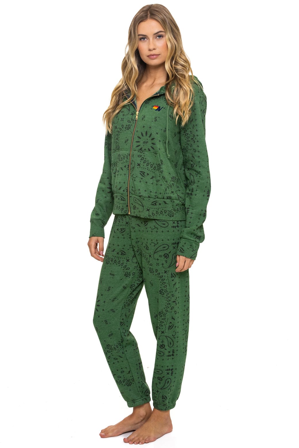 Classic BANDANA ZIP HOODIE - PALM