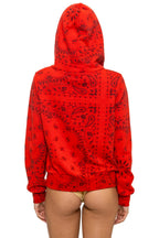 Classic BANDANA ZIP HOODIE - RED