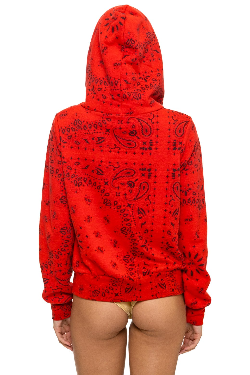 Classic BANDANA ZIP HOODIE - RED