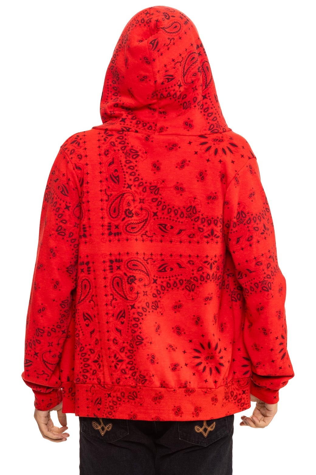 Classic BANDANA ZIP HOODIE - RED