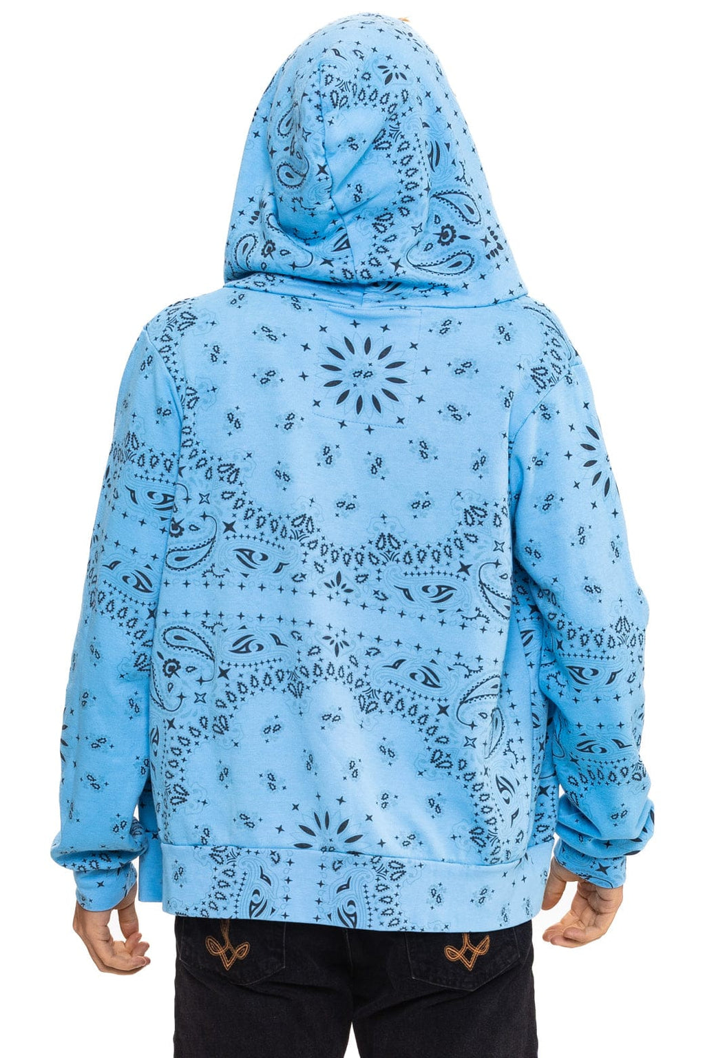 Classic BANDANA ZIP HOODIE - SKY