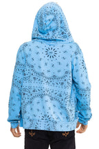 Classic BANDANA ZIP HOODIE - SKY