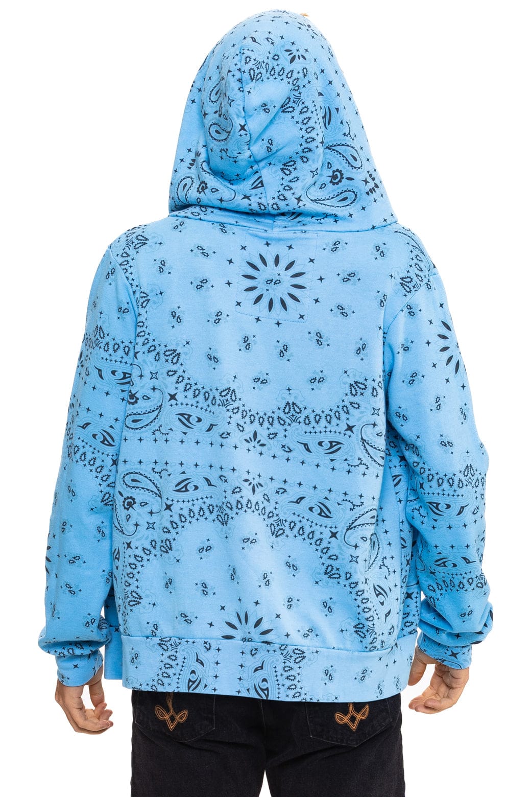 Classic BANDANA ZIP HOODIE - SKY