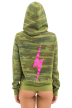 Classic BOLT HOODIE - CAMO NEON PINK