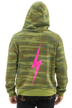 Classic BOLT HOODIE - CAMO NEON PINK