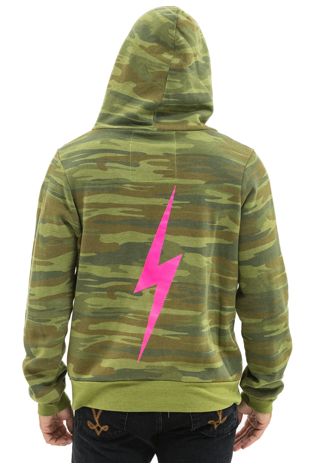 Classic BOLT HOODIE - CAMO NEON PINK