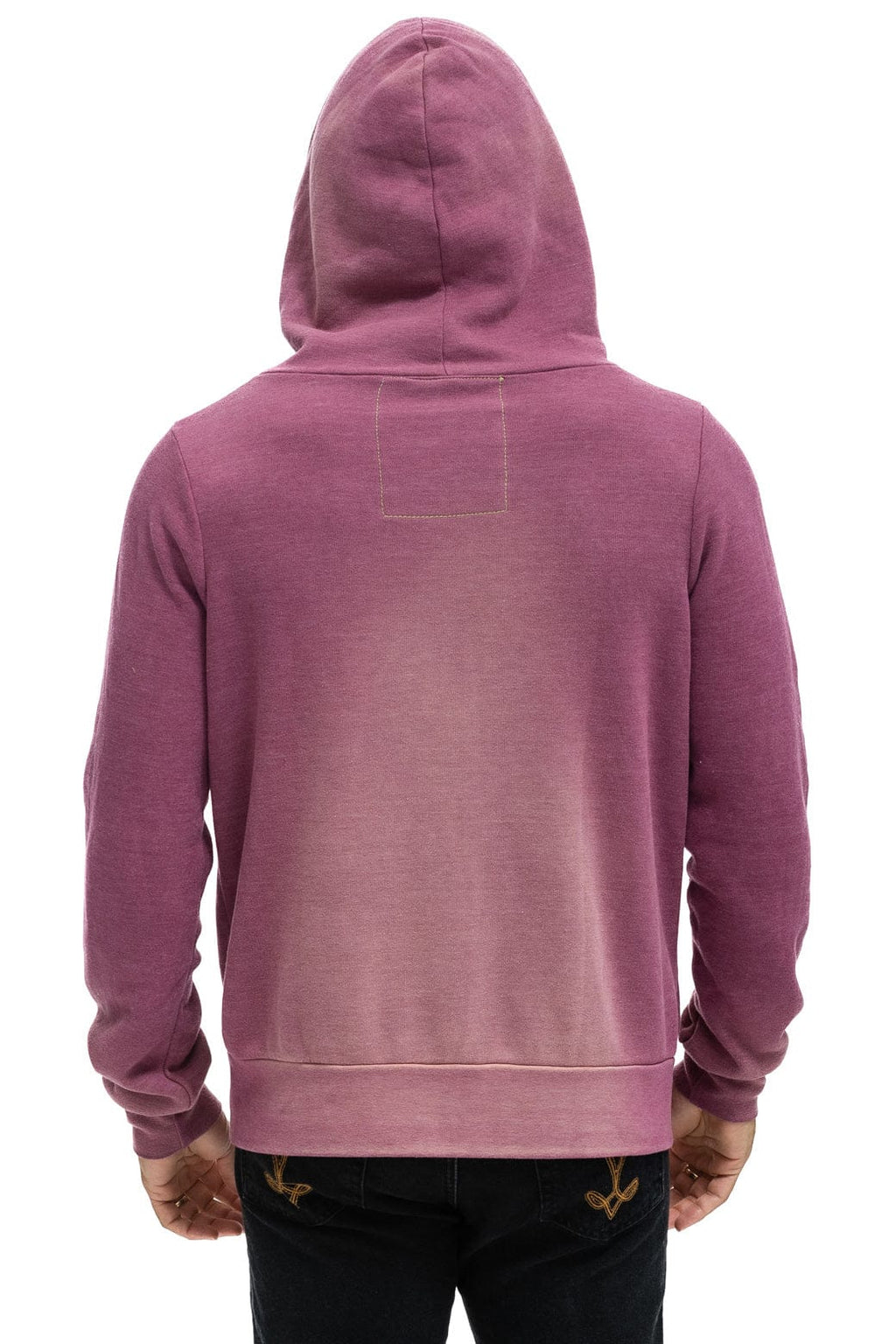 Classic BOLT STITCH 2 ZIP HOODIE - FADED BERRY